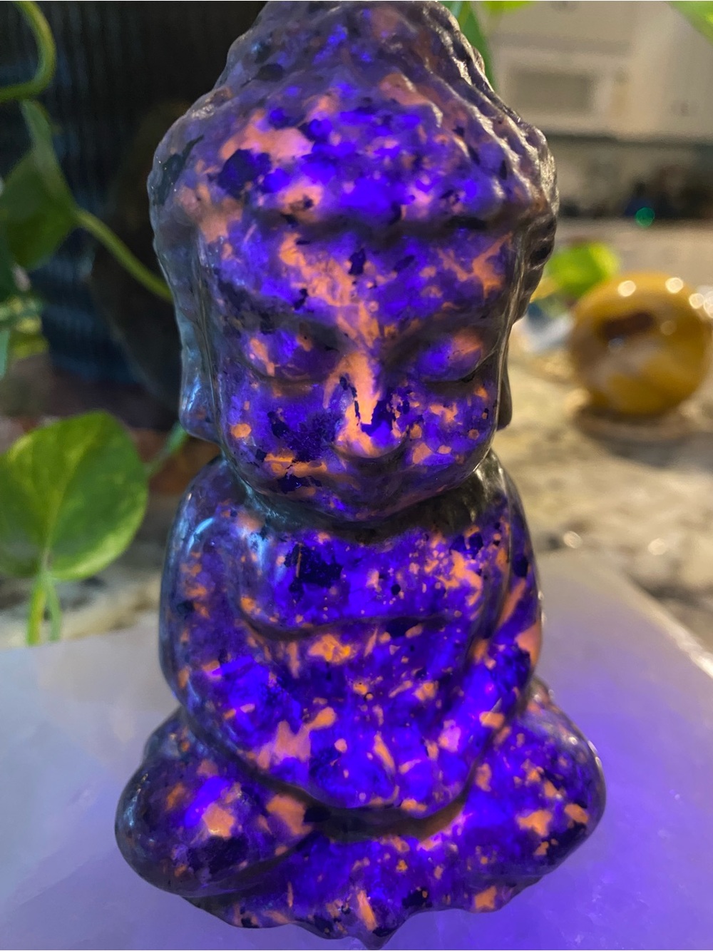 💚✨ 5” UV-REACTIVE YOOPERLITE BABY BUDDHA ✨💚